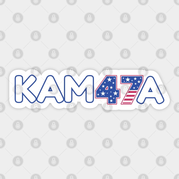 Kamala 2024 Harris 47th US President Sticker by The WYLD Tribe